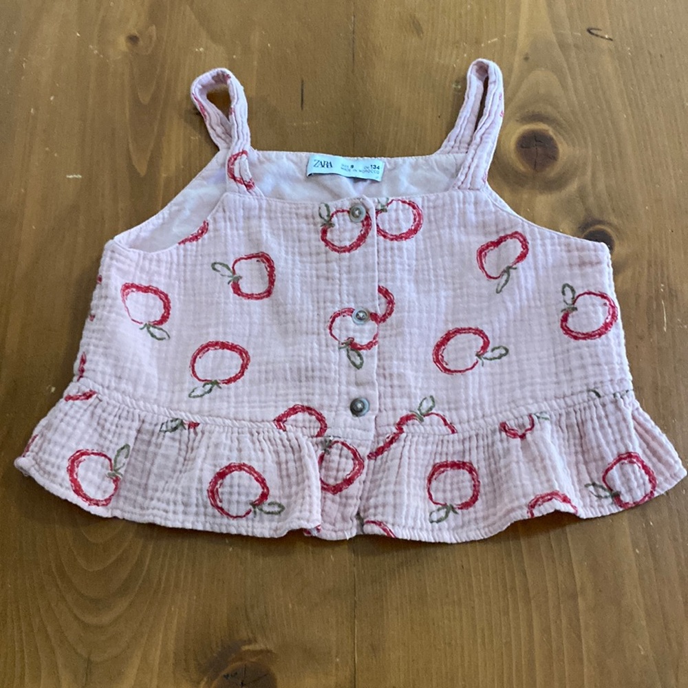 Zara Pink Crop Tank Top or Sleeveless Top